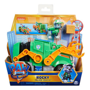 Jucarie Vehicul Paw Patrol The Movie - Rocky si Camionul de reciclare