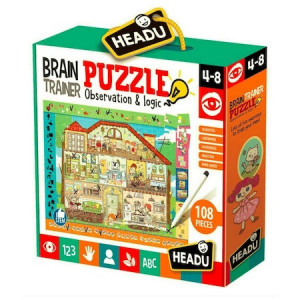 Puzzle Headu S.T.E.M. - Antrenarea mintii, 108 piese