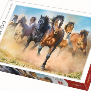 Puzzle Trefl, Herghelie de cai galopand, 2000 piese