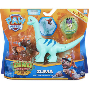 Set 2 figurine Paw Patrol Dino Rescue,Zuma si Brantosaurus