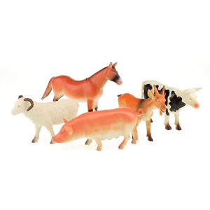 Set 5 figurine animale domestice, Toi - Toys, +3 ani