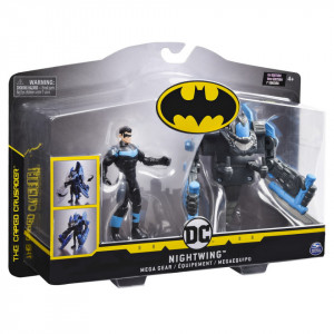 Set de joaca Batman,The caped crusader - Mega gear, Nightwing, cu accesorii, 10 cm
