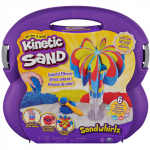 Set Kinetic Sand - Sandwhirlz, cu accesorii, 900g