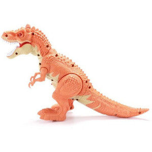 Dinozaur Toi-Toys cu sunete si lumini T-Rex,portocaliu 32 x16 cm