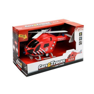 Elicopter Toi Toys cu Lumini si Sunete,Rosu