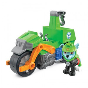Motocicleta cu figurina Paw Patrol - Moto Pups, Rocky,20cm