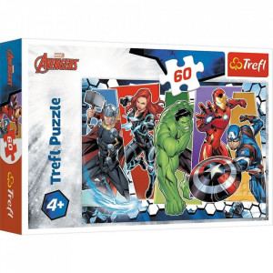Puzzle Trefl, Invincibilii Avengers 60 piese