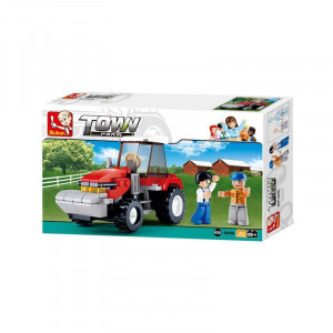 Set de constructie Sluban Town Farm Tractor