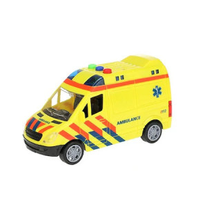 Ambulanta cu Frictiune,Lumini si Suntete Toi-Toys-15 cm