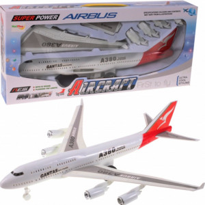 Avion de jucarie, cu efecte sonore si lumini, 42 cm