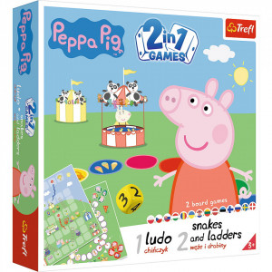 Joc Trefl 2 in 1 - Peppa Pig, Ludo si Serpisori si Scari