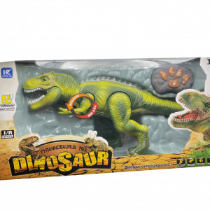 Jucarie Interactiva Dinozaur T-Rex cu Radiocomanda,Verde,45 cm