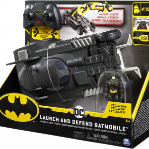 Masinuta RC Spin Master - Batmobil, cu figurina 10 cm