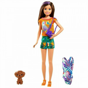 Papusa Barbie Chelsea Lost Birthday- Skipper si Animalut de companie