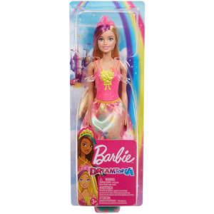 Papusa Barbie Dreamtopia - Printesa cu coronita roz