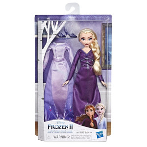 Papusa Frozen 2 Elsa cu rochita de schimb