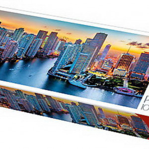Puzzle Trefl, Panorama Miami la apus, 1000 piese