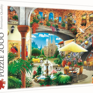 Puzzle Trefl, Vedere din Barcelona, 2000 piese