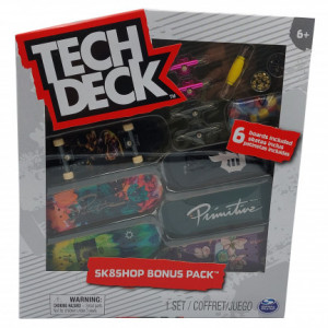 Set 6 mini placi skateboard, Tech Deck, Bonus Pack, Primitive