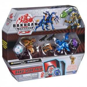 Set Bakugan Armored Alliance Baku-Gear - Ultra Howlkor Si Dragonoid Cu Baku-Gear