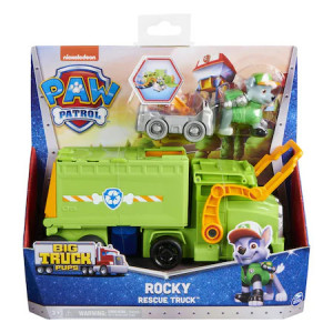 Set Figurina cu Vehicul Paw Patrol, Big Truck Pups, Rocky