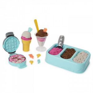Set Kinetic Sand-Inghetata si Prajiturele Colorate si Parfumate