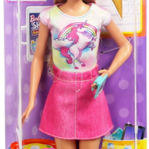 Set Mattel de Joaca Papusa Barbie Blonda Skipper Babysitter
