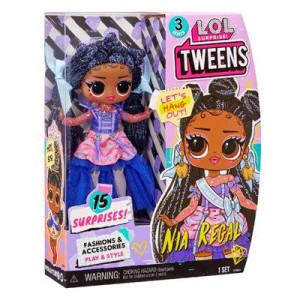 Papusa LOL Surprise Tweens, Nia Regal, 15 surprize