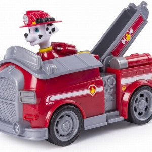 Paw Patrol: Marshall şi maşină de pompieri care poate fi transformat