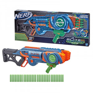 Pistol Nerf design unic cu gloante incluse, multicolor