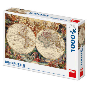 Puzzle Dino 1000 piese - Harta Lumii Antice