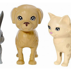 Set de joacă Grădiniţă pentru animale cu păpuşă blondă, Barbie