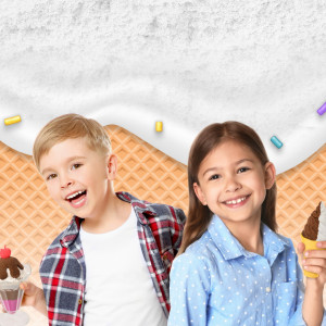 Set Kinetic Sand-Inghetata si Prajiturele Colorate si Parfumate