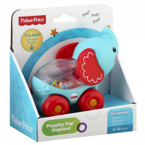 Jucarie zornaitoare Fisher Price, Elefantul Poppity Pop
