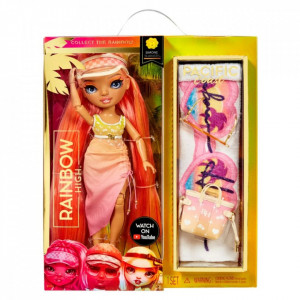 Papusa cu accesorii Rainbow High Pacific Coast - Simone Summers, 28 cm