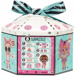 Papusa LOL Surprise, Present Surprise S2, Glitter Shimmer Star, 8 Surprize