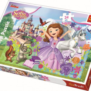 Puzzle Maxi Trefl, Disney Sofia, Lumea colorata a printesei, 24 piese