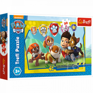 Puzzle Trefl 30 piese Paw Patrol - Ryder si prietenii