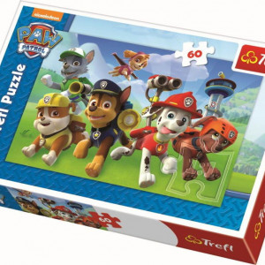 PUZZLE TREFL 60 PATRULA CATELUSILOR GATA DE ACTIUNE