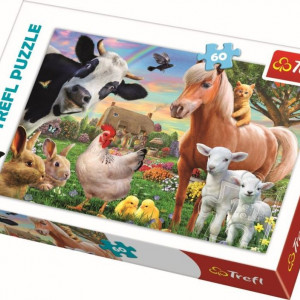 Puzzle Trefl 60piese - Ferma Fericita