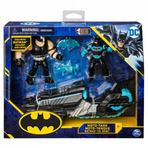 Set 2 figurine Batman cu motocicleta, Moto-Tank, Batman vs Bane