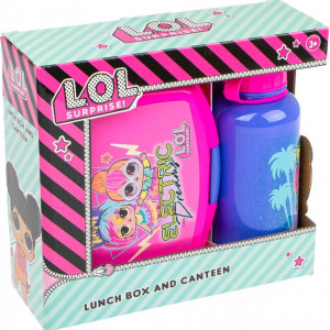Set cutie alimente si sticla apa L.O.L Surprise Lunch Box