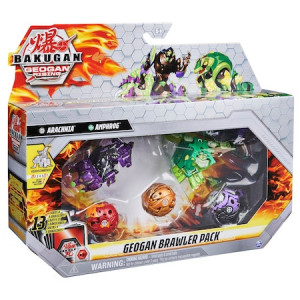 Set de joaca Bakugan Geogan Brawler, Arachnia si Amphrog