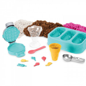 Set Kinetic Sand-Inghetata si Prajiturele Colorate si Parfumate