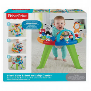 Centru de activitati Fisher Price - 3 in 1 Spin & Sort