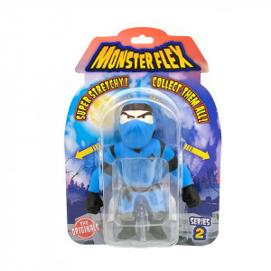 Figurina flexibila Monster Flex, S2, Blue Ninja