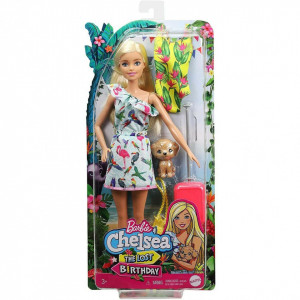 Papusa Barbie Chelsea in Rochie Tropicala The Lost Birthday