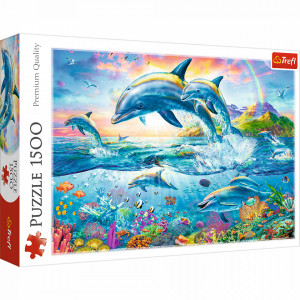 Puzzle Trefl 1500piese - Familia Delfinilor