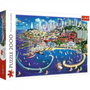 Puzzle Trefl, Golful San Francisco, 2000 piese