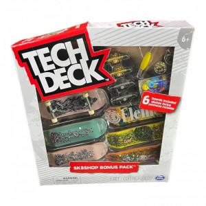 Set 6 mini placi skateboard, Tech Deck, Bonus Pack, Element